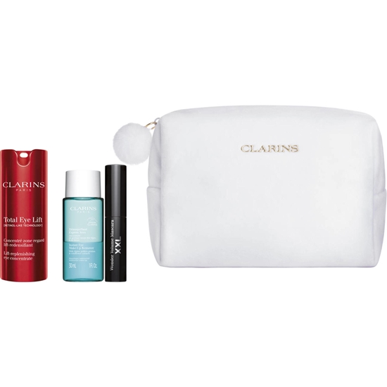 CLARINS TOTAL EYE LIFT SET 15MLMASCARAMAKEUP REMOVER